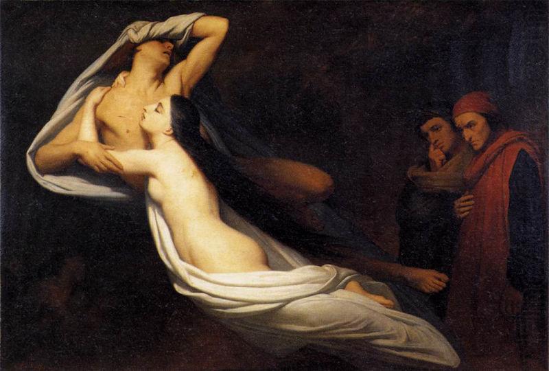 Ary Scheffer Shades of Francesca de Rimini and Paolo in the Underworld china oil painting image